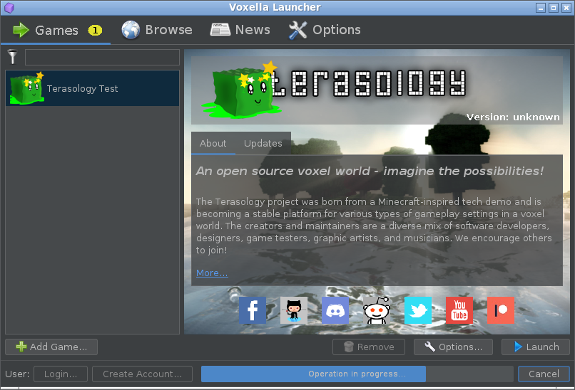 Launcher screenshot